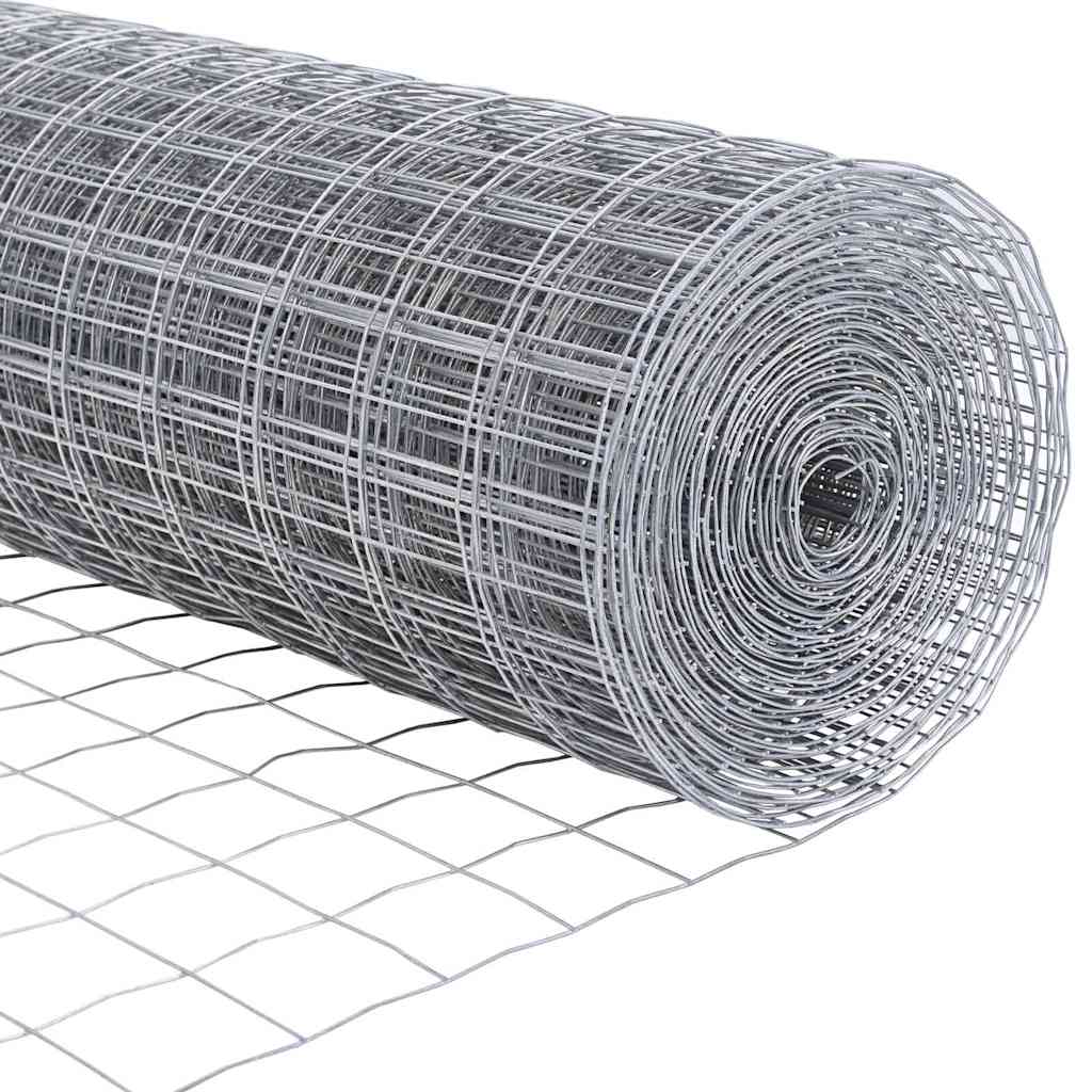 vidaXL Ogrodzenie Euro 0,4 x 50 m Żelazo pokryte PVC