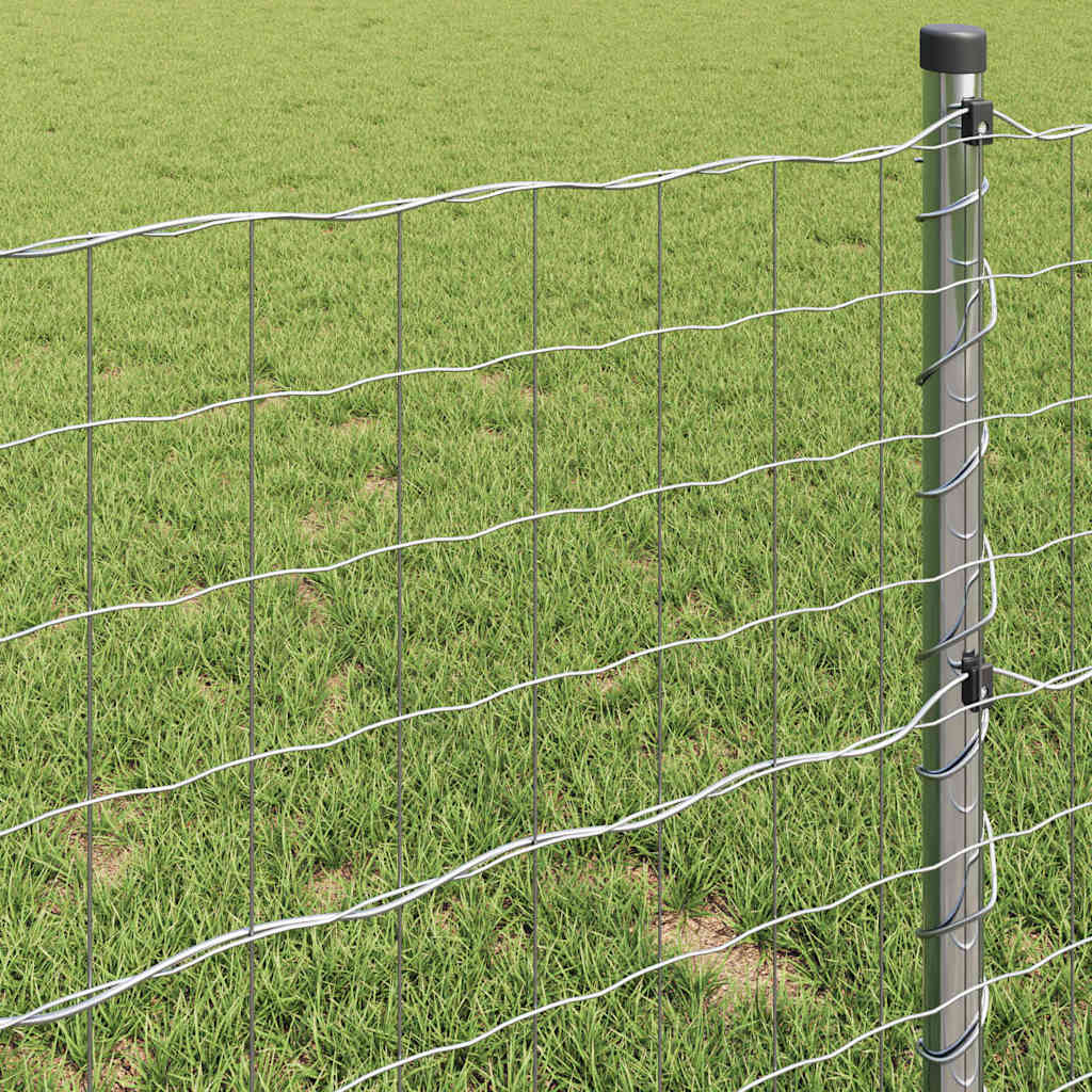 vidaXL Ogrodzenie Euro 0,4 x 50 m Żelazo pokryte PVC