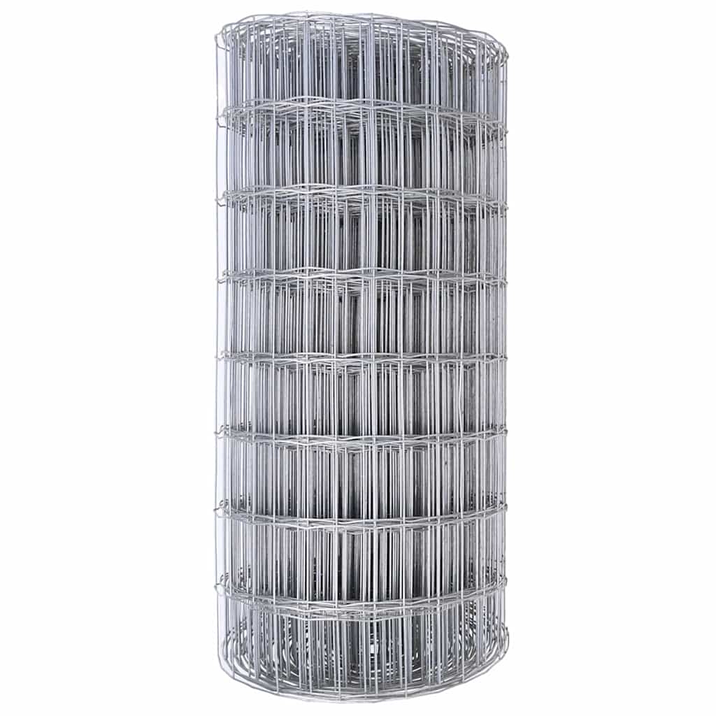 vidaXL Ogrodzenie Euro 0,6 x 50 m Żelazo pokryte PVC