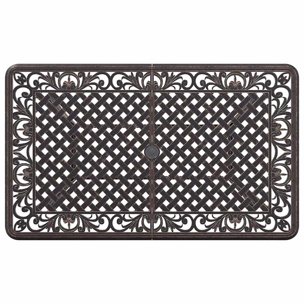 vidaXL Zestaw do jadalni w ogrodzie 5 szt. kolor bronzu Aluminium