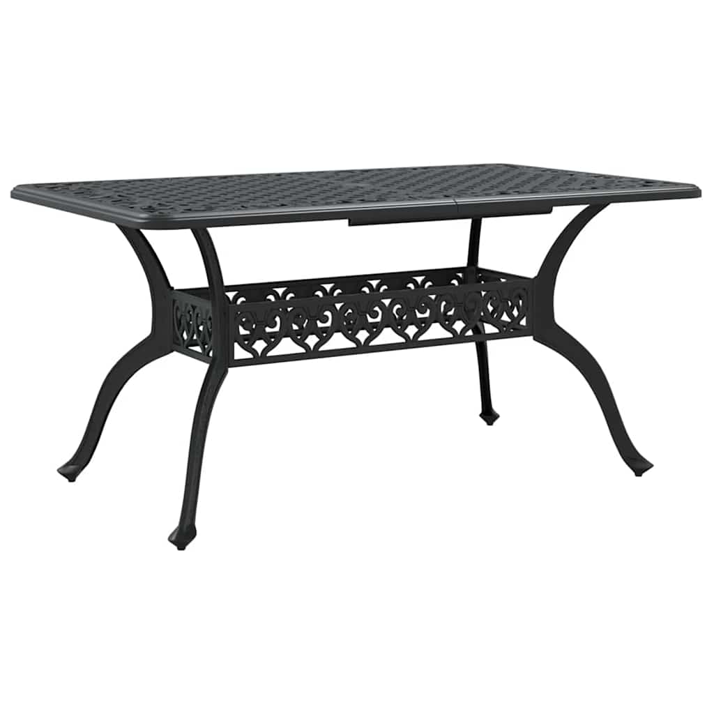 vidaXL Zestaw do jadalni w ogrodzie 5 pcs Czarny Aluminium