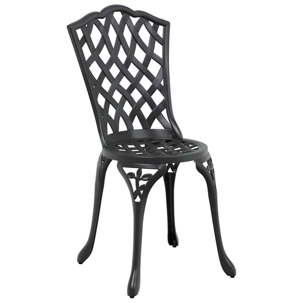 vidaXL Zestaw do jadalni w ogrodzie 5 pcs Czarny Aluminium