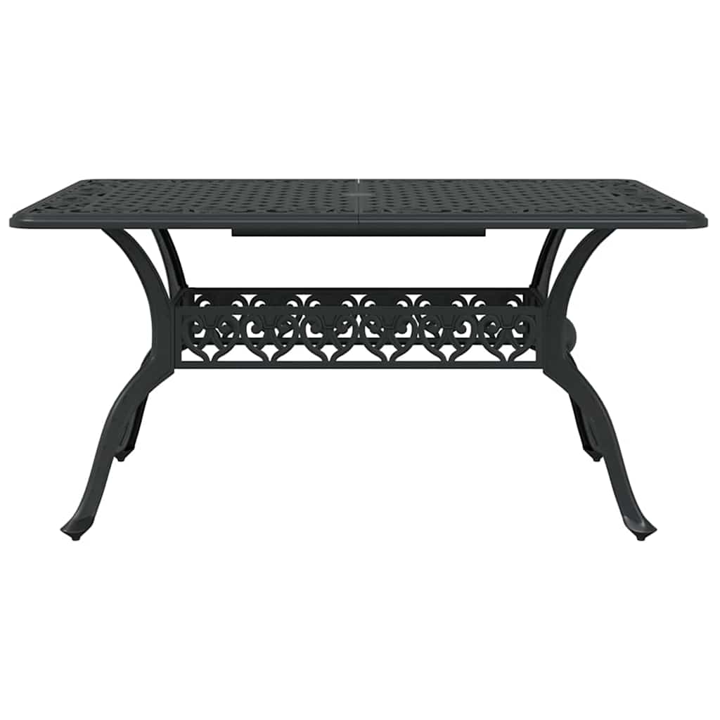 vidaXL Zestaw do jadalni w ogrodzie 5 pcs Czarny Aluminium