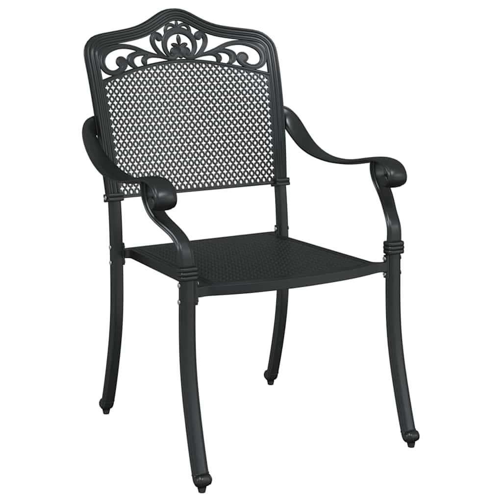 vidaXL Zestaw do jadalni w ogrodzie 5 pcs Czarny Aluminium