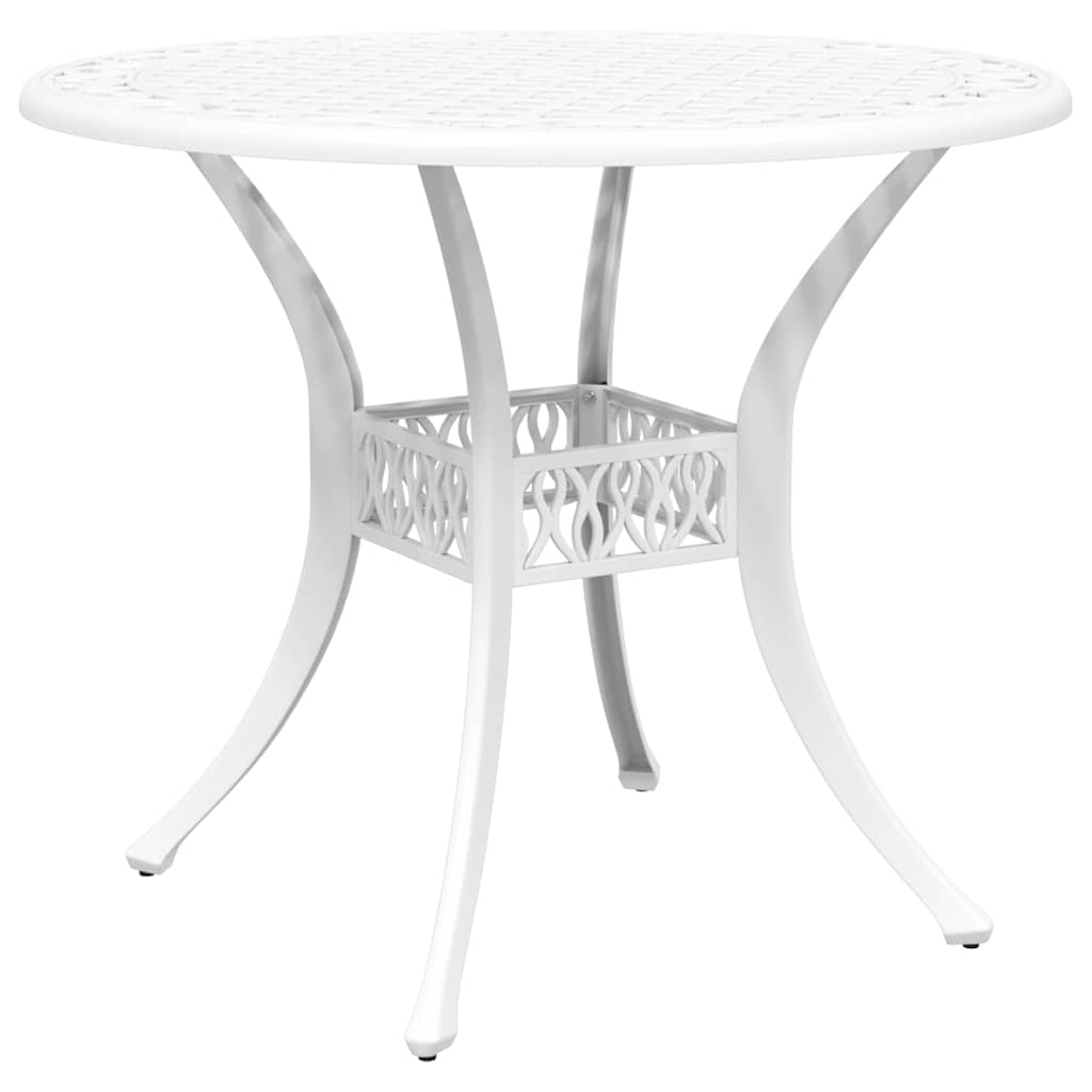 vidaXL Zestaw do jadalni w ogrodzie 5 pcs Biały Aluminium