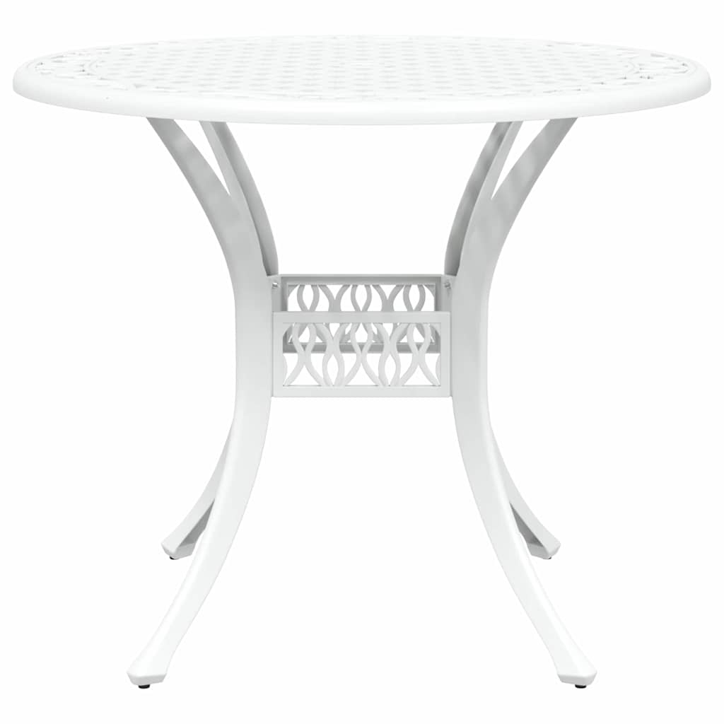 vidaXL Zestaw do jadalni w ogrodzie 7 pcs Biały Aluminium