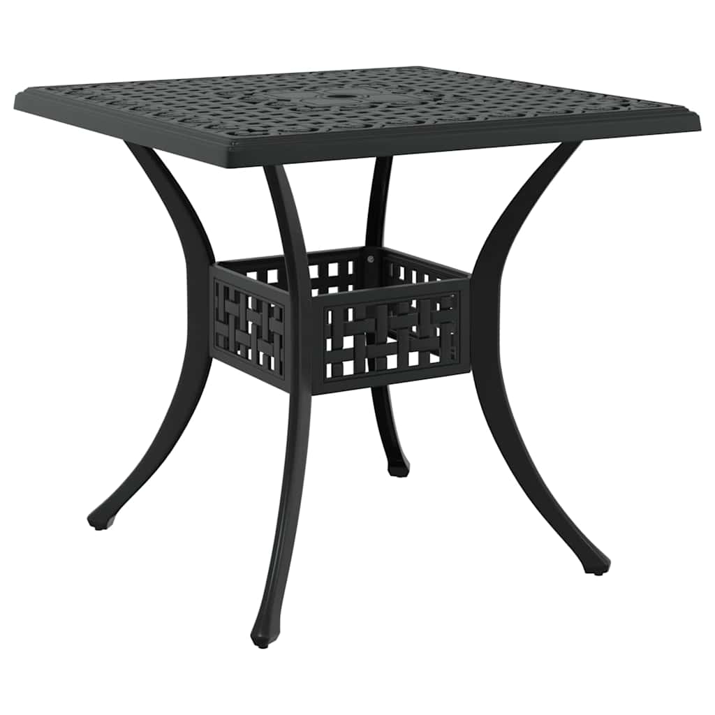 vidaXL Zestaw stołów ogrodowych 3 pcs Czarny Aluminium odlewane