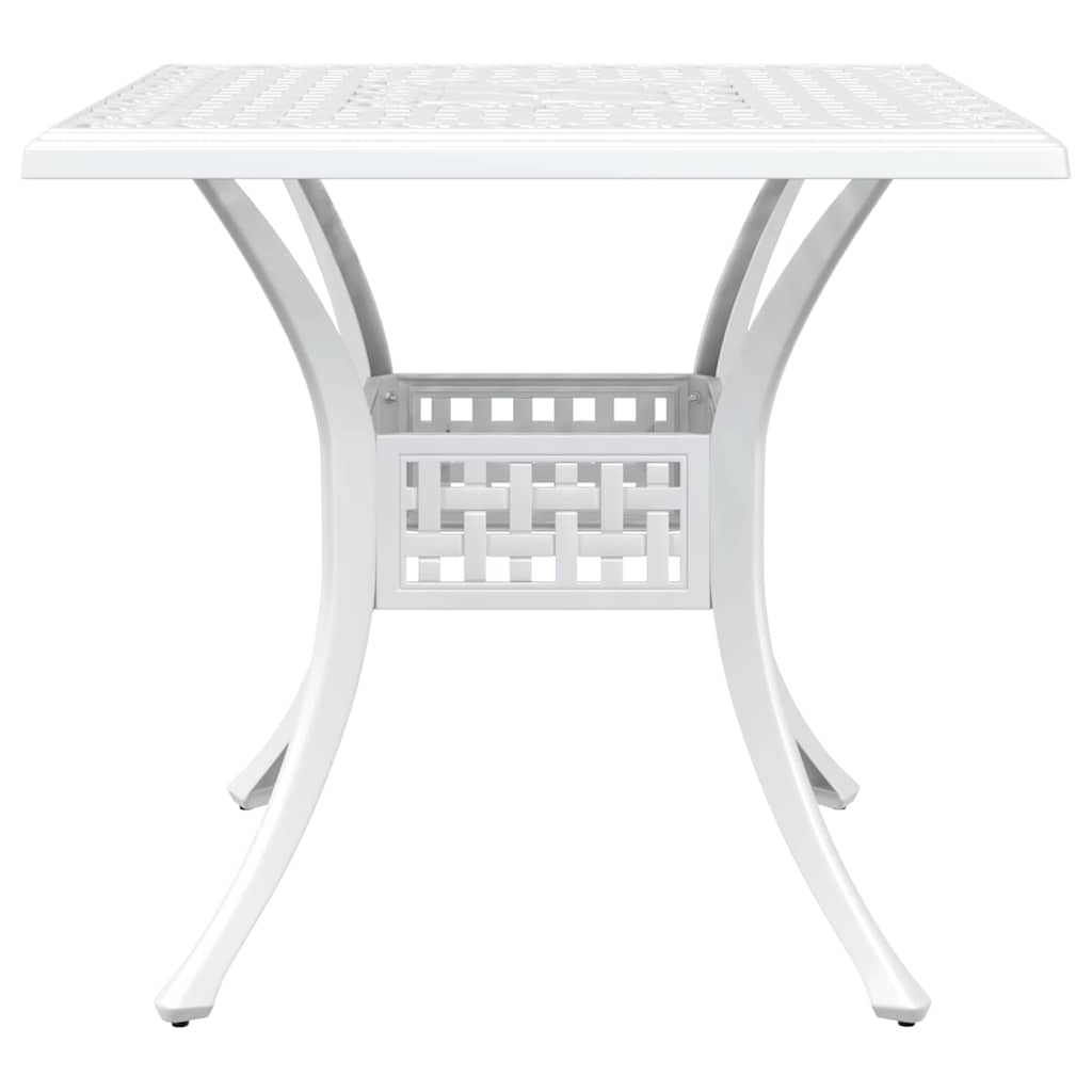 vidaXL Zestaw stołów ogrodowych 3 pcs Biały Aluminium odlewane
