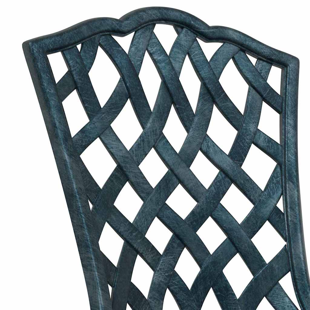 vidaXL Zestaw stołów ogrodowych 3 pcs Zielony Aluminium odlewane