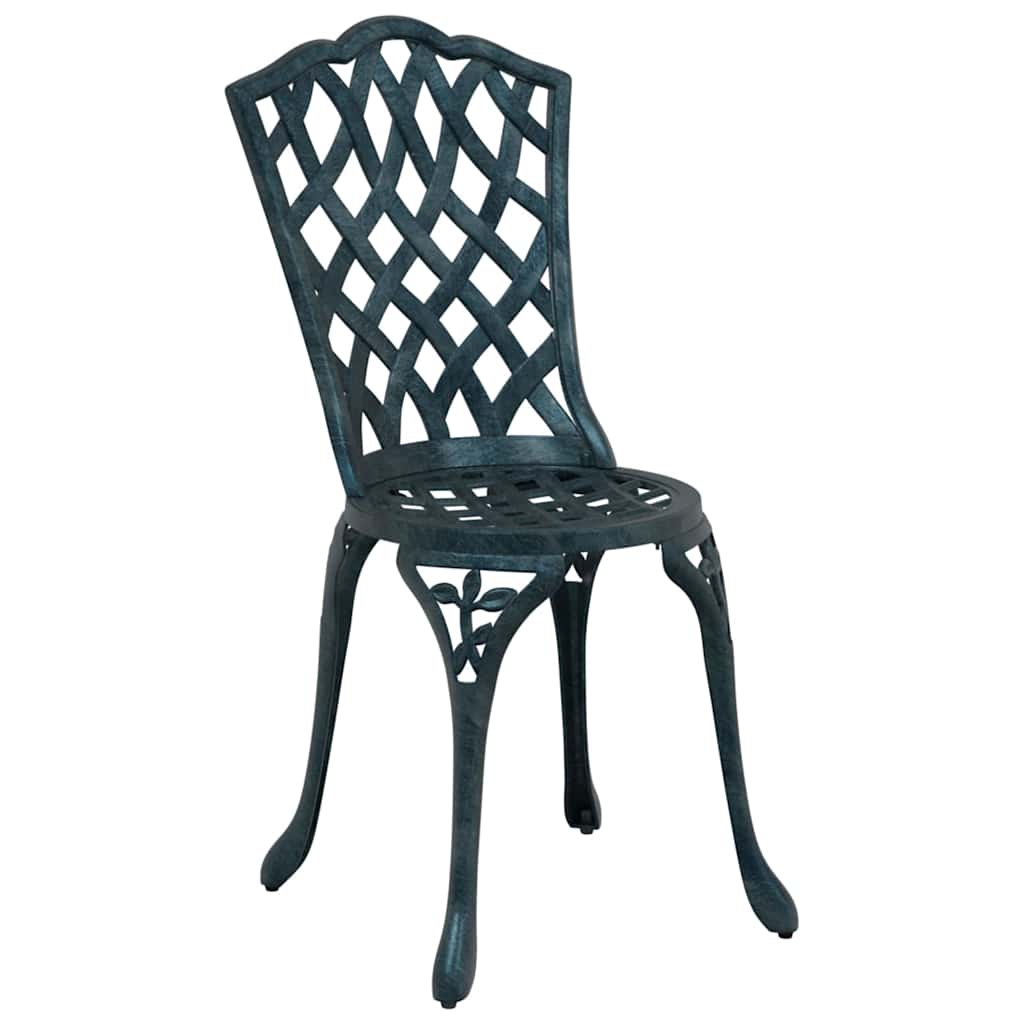 vidaXL Zestaw stołów ogrodowych 3 pcs Zielony Aluminium odlewane