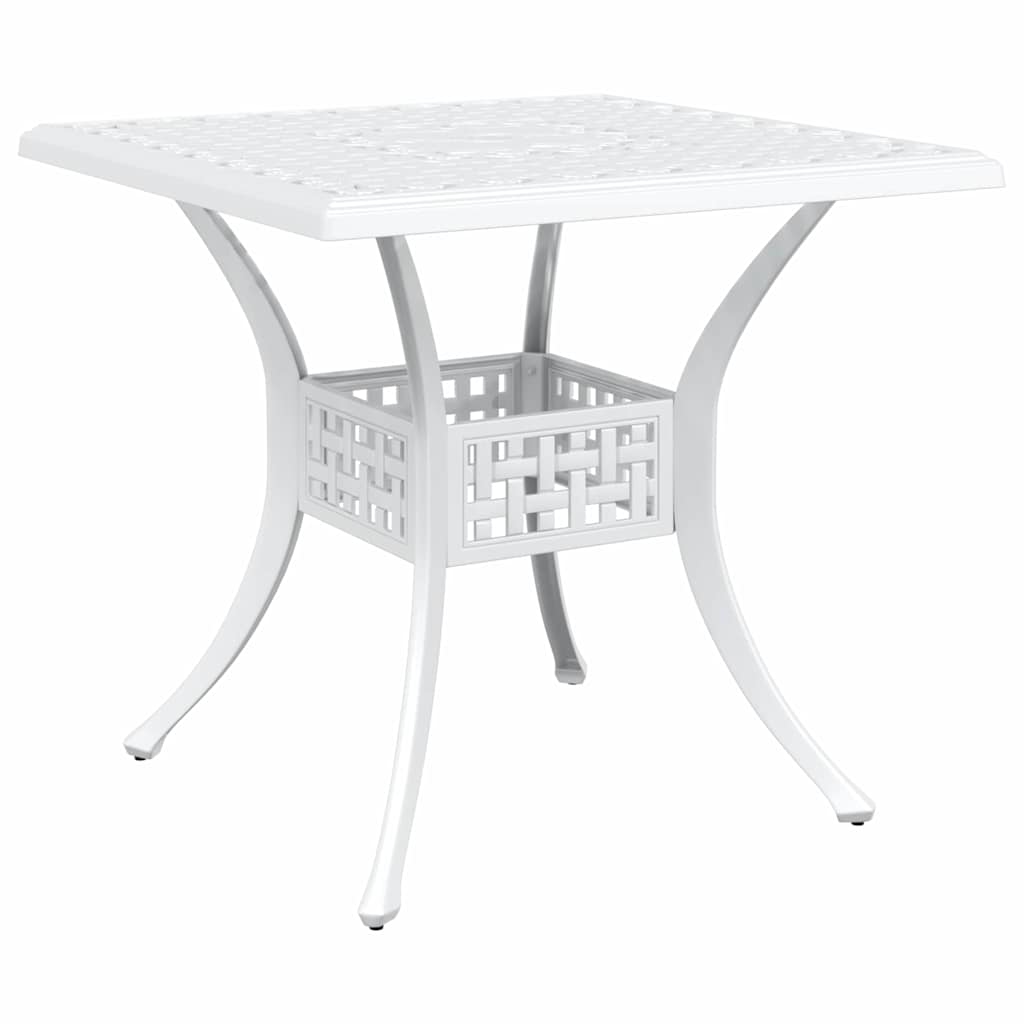 vidaXL Zestaw stołów ogrodowych 5 pcs Biały Aluminium odlewane