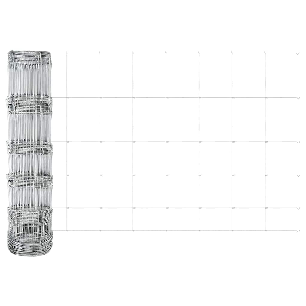 vidaXL Dziki Płot Ocynk na gorąco 1000 x 80 x 0,18 cm Żelazo