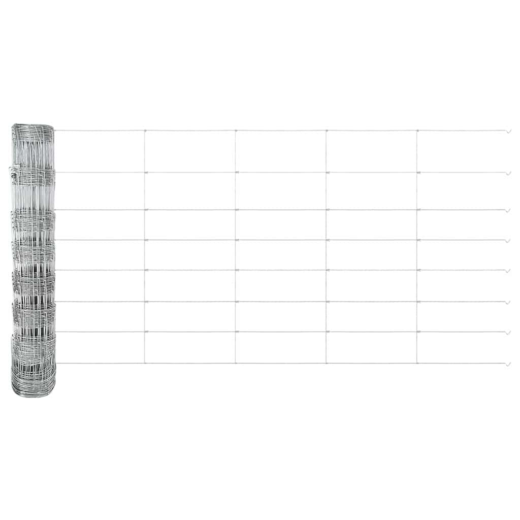 vidaXL Ogrodzenie pastwiskowe Srebrny