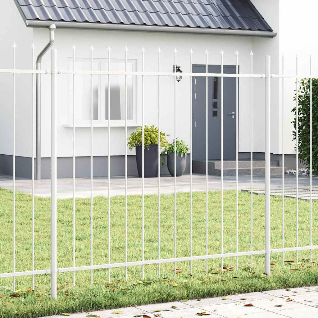 vidaXL Ogrodzenie Ogrodowe Woerden Biały 1,7 x 1,5 m