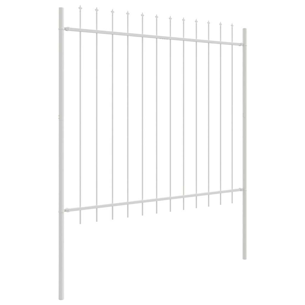 vidaXL Ogrodzenie Ogrodowe Woerden Biały 1,7 x 1,5 m
