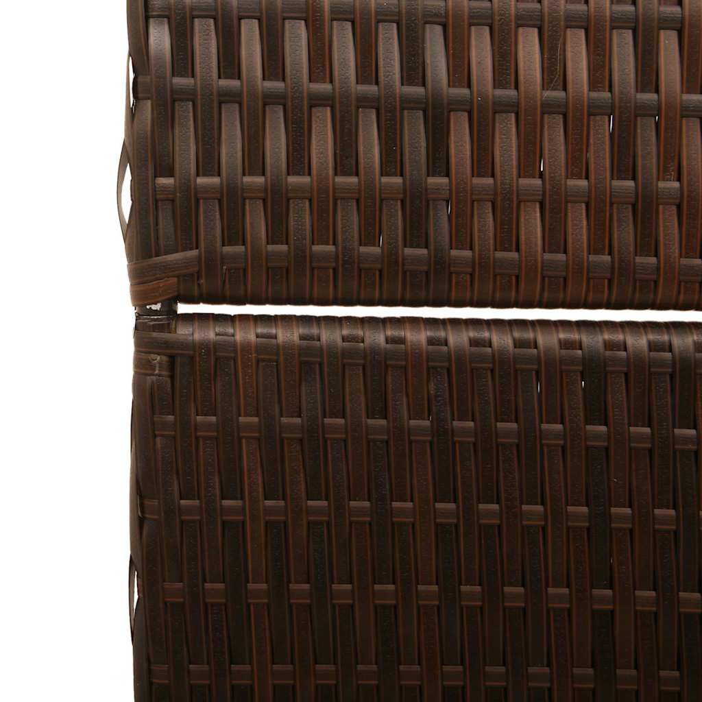 vidaXL Przesłona pokoju Brązowy 146 x 180 cm polirattan