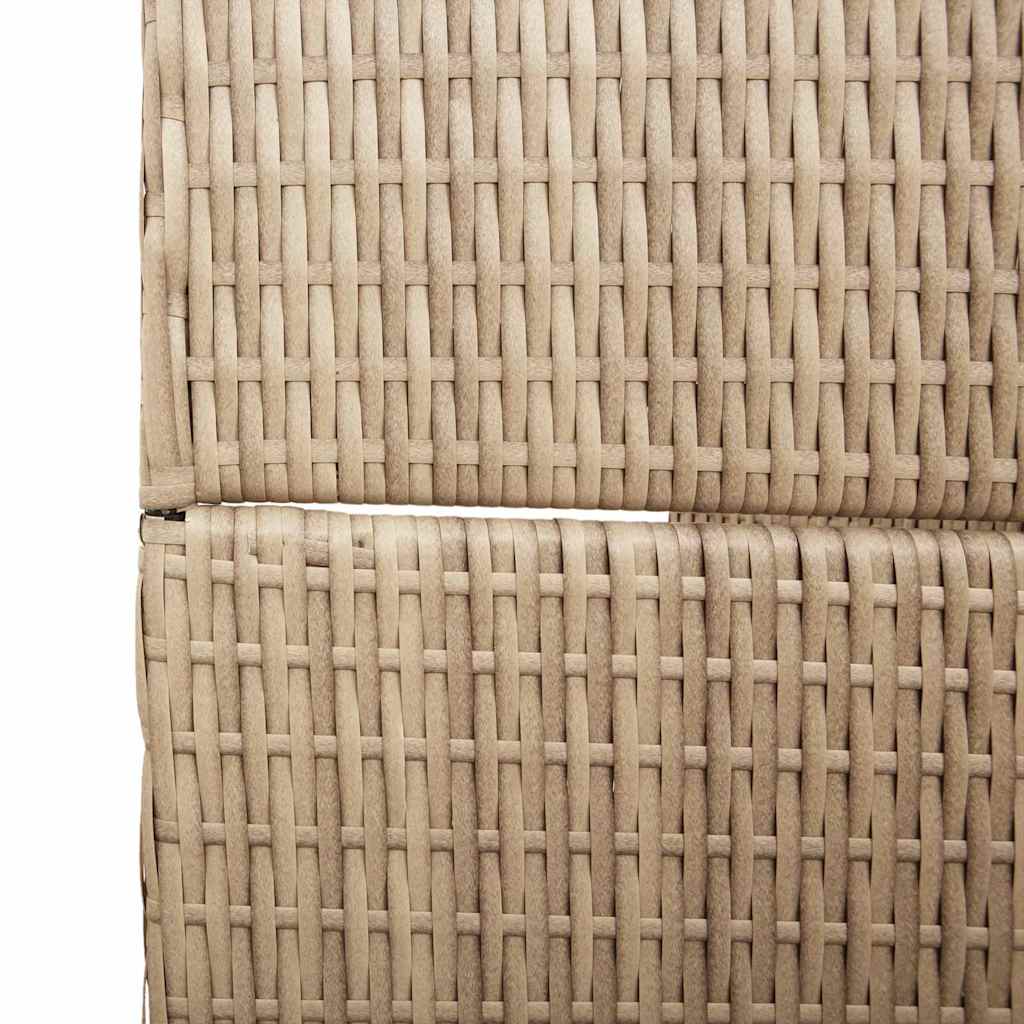 vidaXL Przesłona pokoju Beżowy 147 x 180 cm polirattan