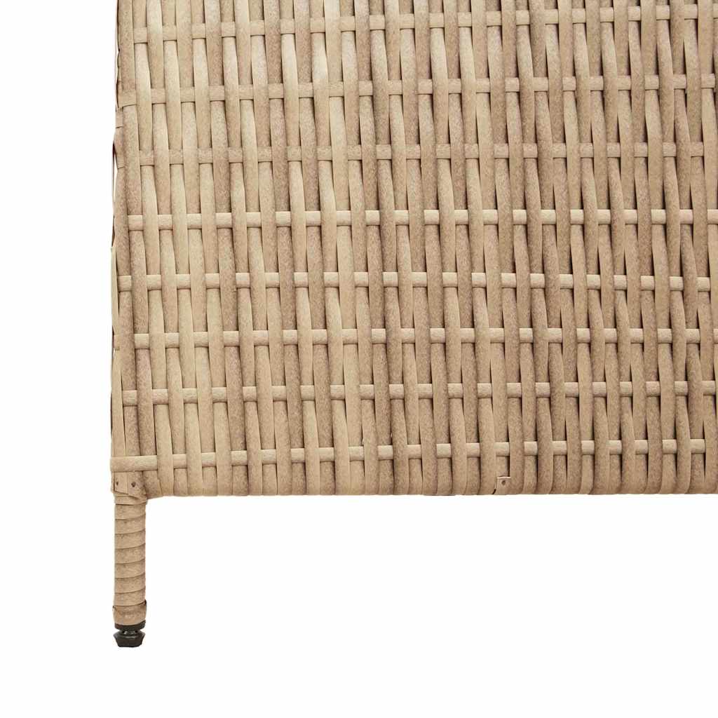 vidaXL Przesłona pokoju Beżowy 292 x 180 cm polirattan