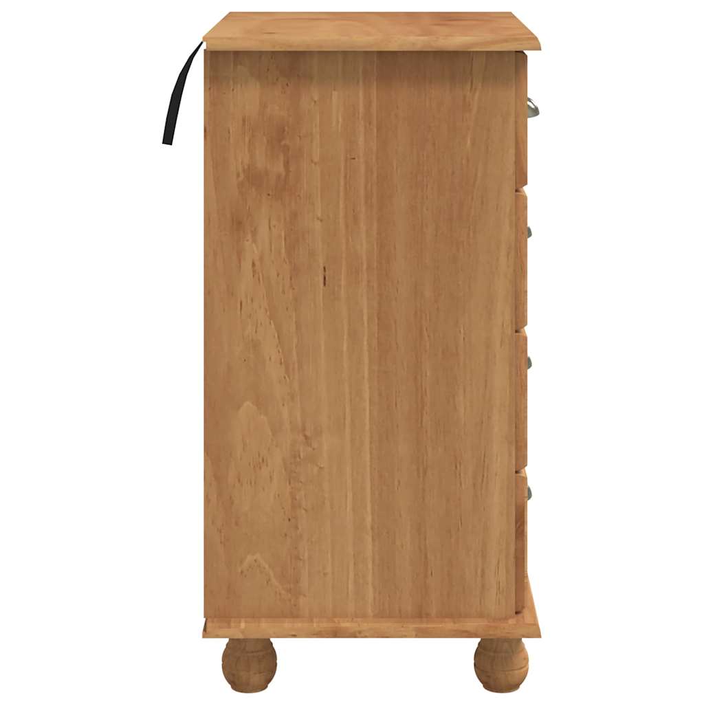 vidaXL Komoda ASKIM Brązowy 45,8 x 40 x 79 cm Lite drewno sosnowe