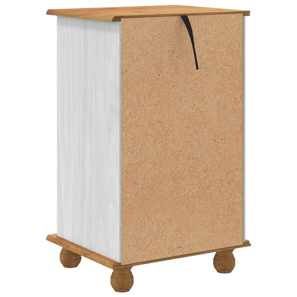 vidaXL Komoda ASKIM Biały 45,8 x 40 x 79 cm Lite drewno sosnowe