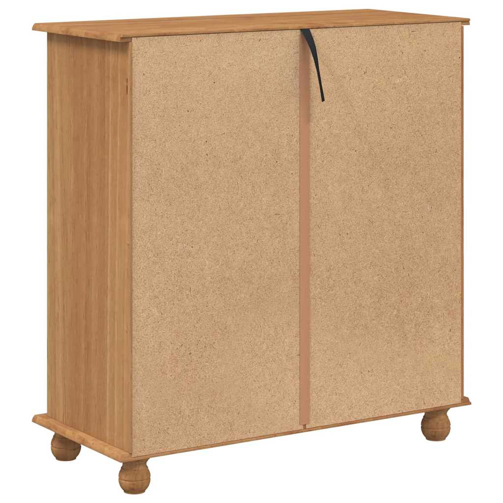 vidaXL Komoda ASKIM Brązowy 91 x 40 x 95,5 cm Lite drewno sosnowe