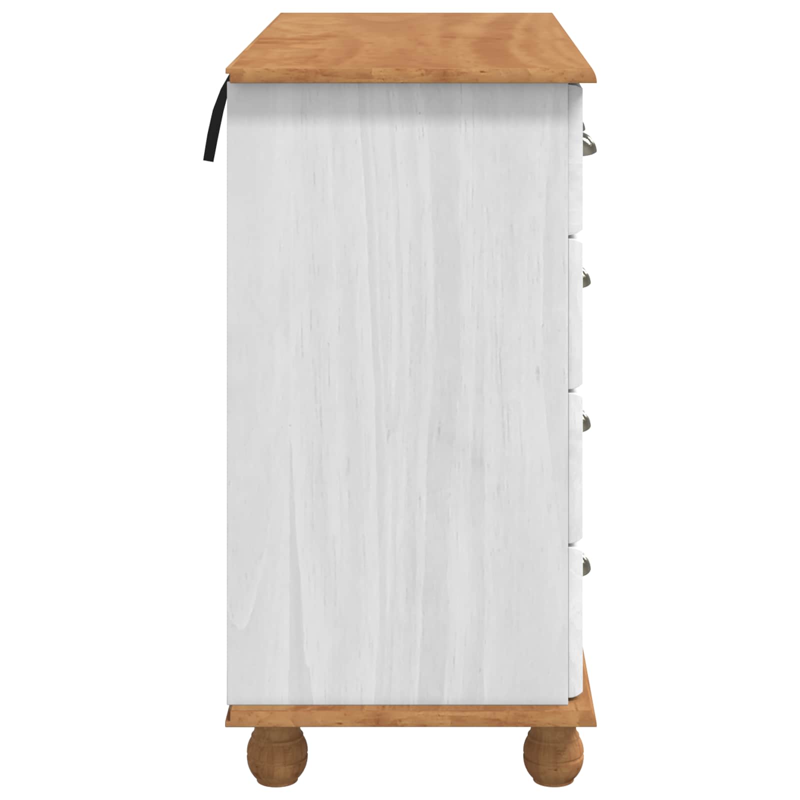 vidaXL Komoda ASKIM Biały 91 x 40 x 79 cm Lite drewno sosnowe