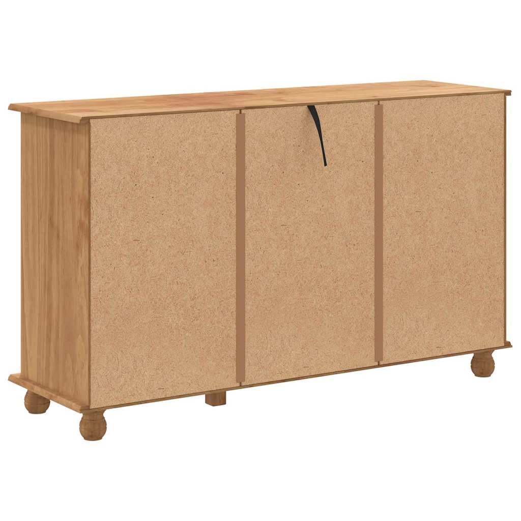 vidaXL Komoda ASKIM Brązowy 79 x 40 x 133,5 cm Lite drewno sosnowe