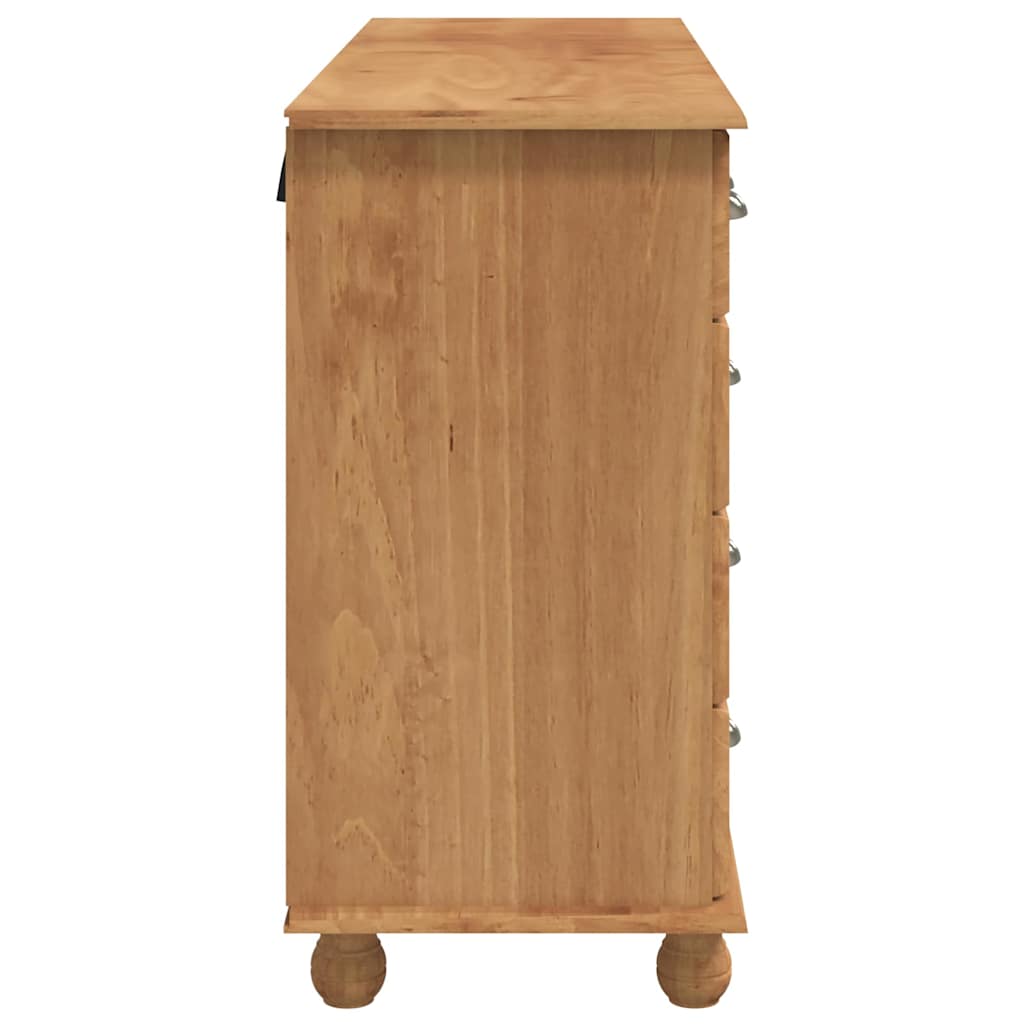 vidaXL Komoda ASKIM Brązowy 79 x 40 x 133,5 cm Lite drewno sosnowe