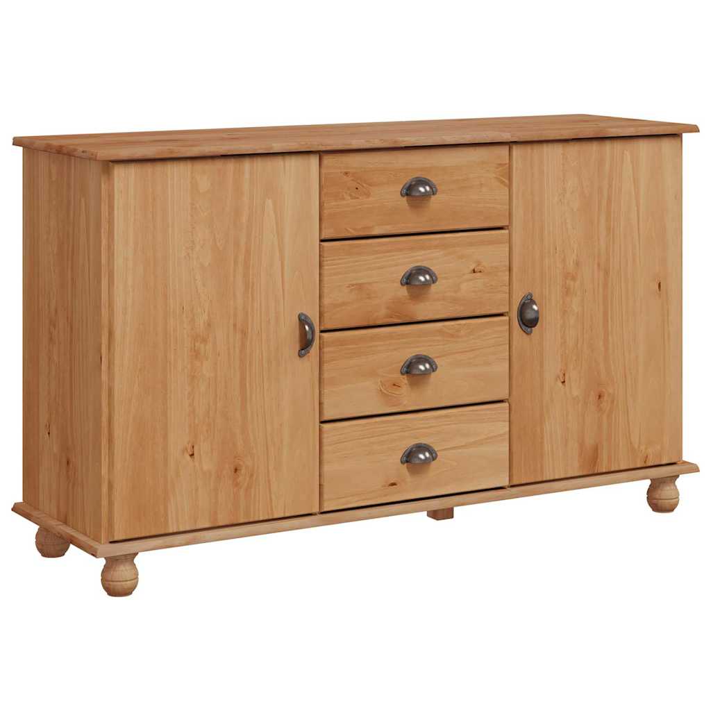 vidaXL Bufet z szufladą ASKIM 133,5 x 40 x 79 cm Lite drewno sosnowe
