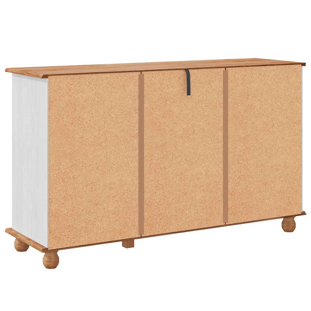 vidaXL Bufet z szufladą ASKIM 133,5 x 40 x 79 cm Lite drewno sosnowe