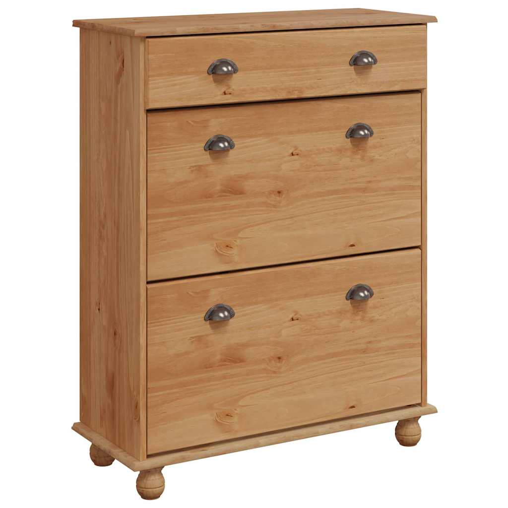 vidaXL Szafka na buty z szufladą ASKIM Brązowy 85 x 35 x 108 cm