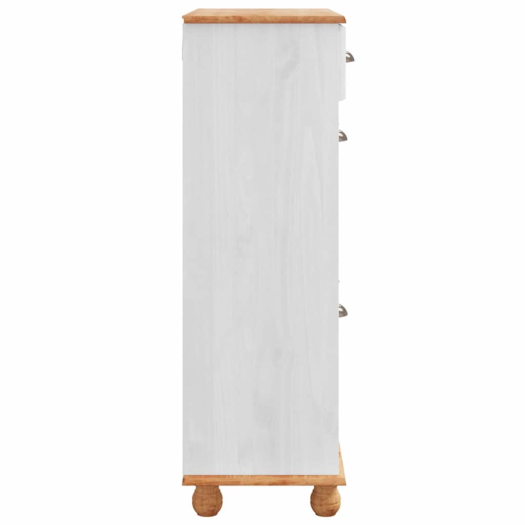 vidaXL Szafka na buty ASKIM Biały 85 x 35 x 108 cm Lite drewno sosnowe