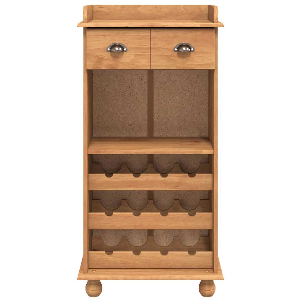 vidaXL Szafka na wino ASKIM Wosk miodowy 57 x 37 x 114 cm