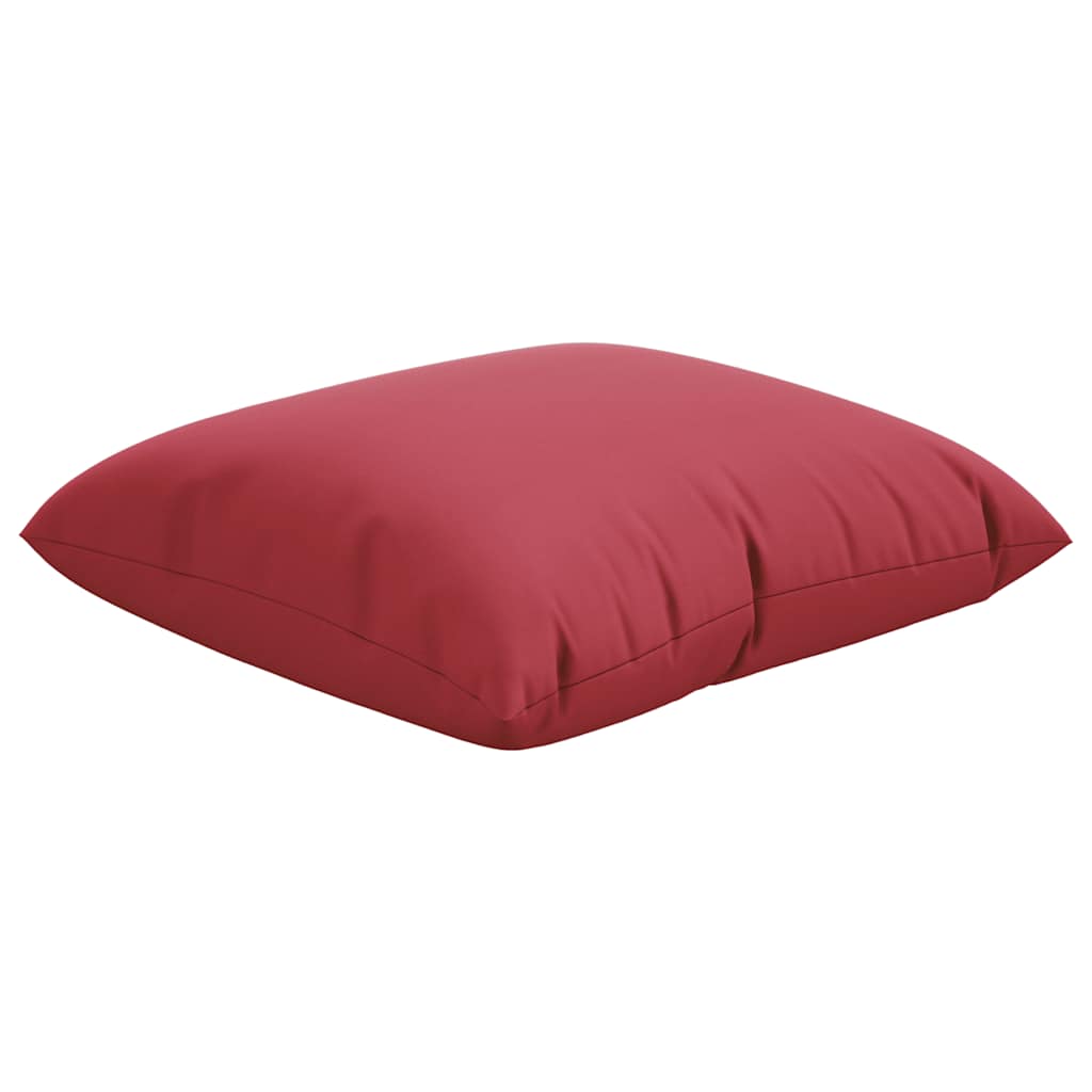 vidaXL Poduszki na sofę 4 szt. Czerwone wino 60x60 cm Materiał