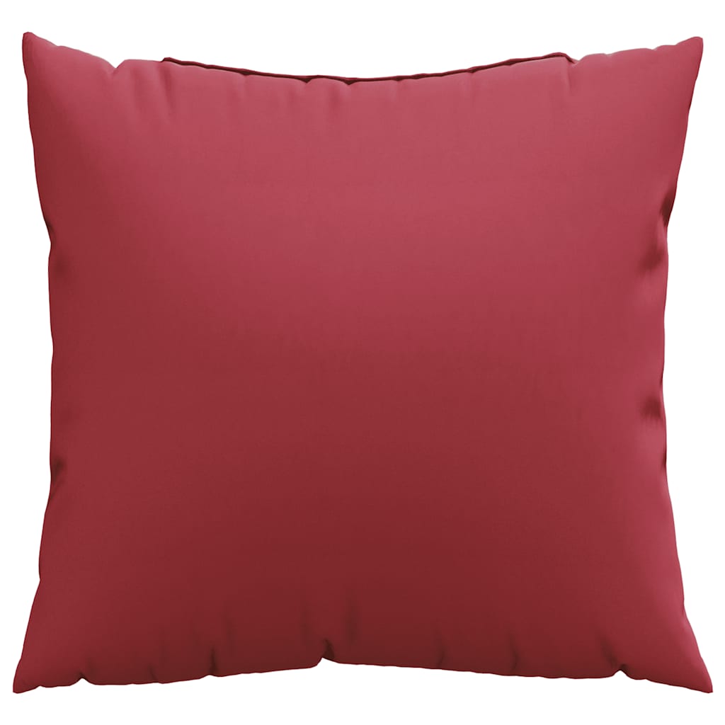 vidaXL Poduszki na sofę 4 szt. Czerwone wino 60x60 cm Materiał