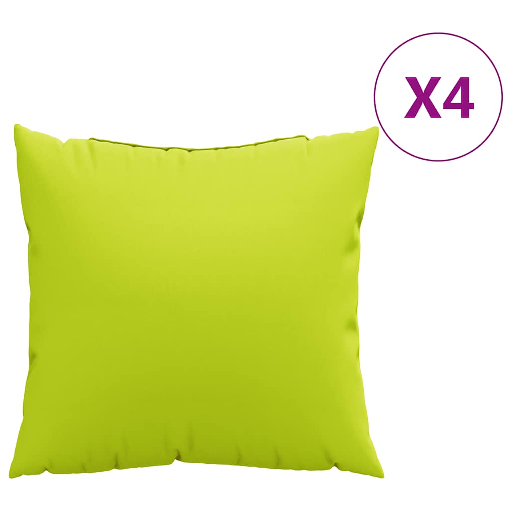 vidaXL Poduszki na sofę 4 szt. Jasnozielone 60x60 cm Tkanina