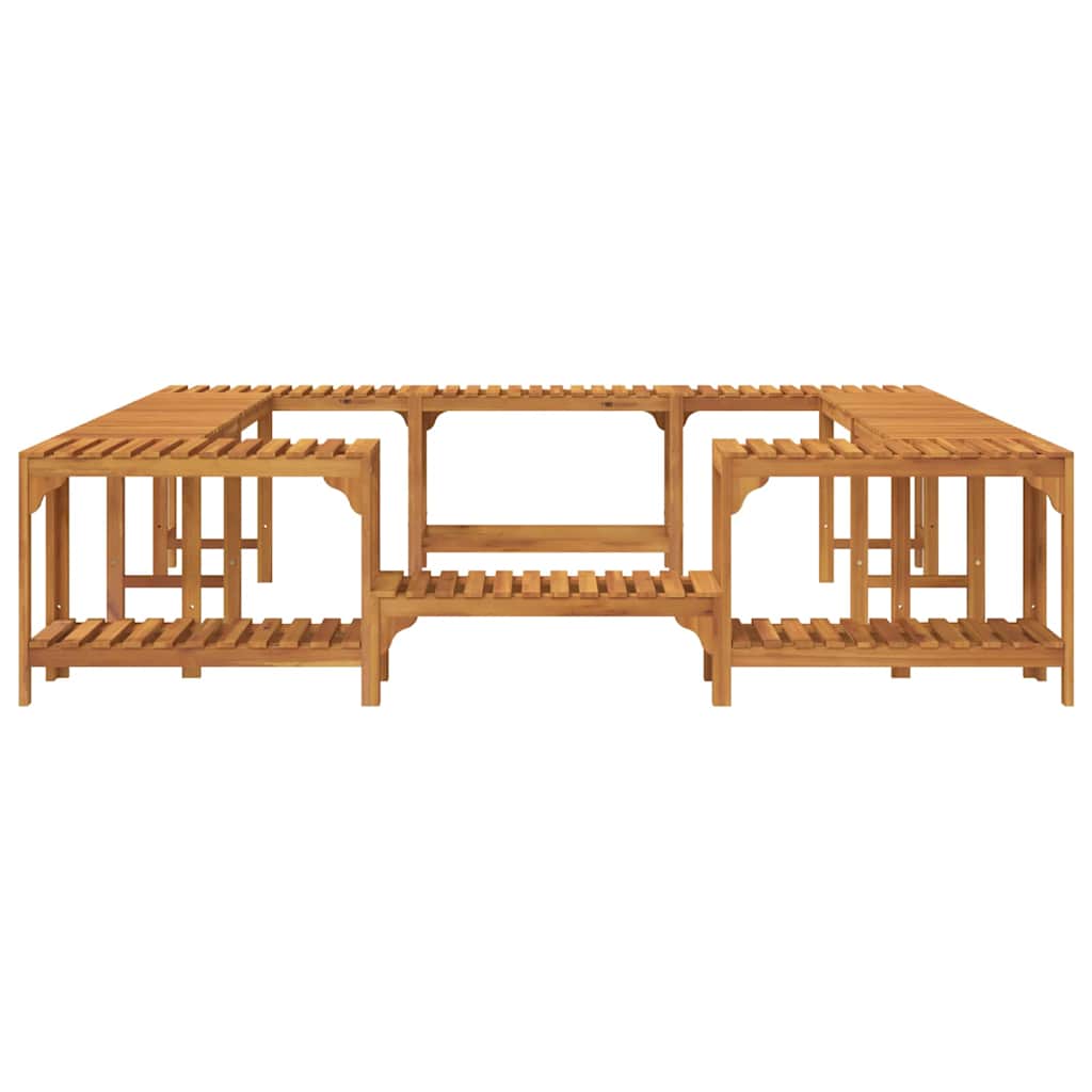 vidaXL Otoczenie wanny z hydromasażem Brązowy 230 x 230 cm