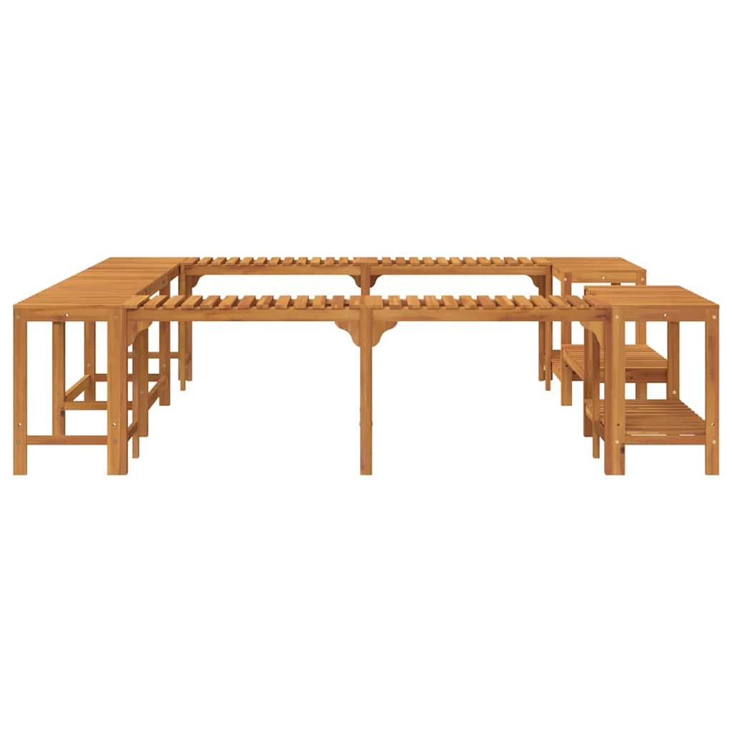 vidaXL Otoczenie wanny z hydromasażem Brązowy 230 x 230 cm