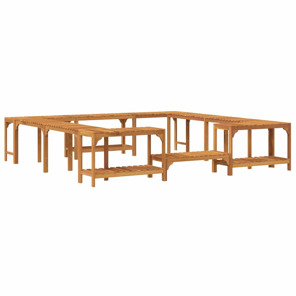 vidaXL Otoczenie wanny z hydromasażem Brązowy 255 x 255 x 55,5 cm