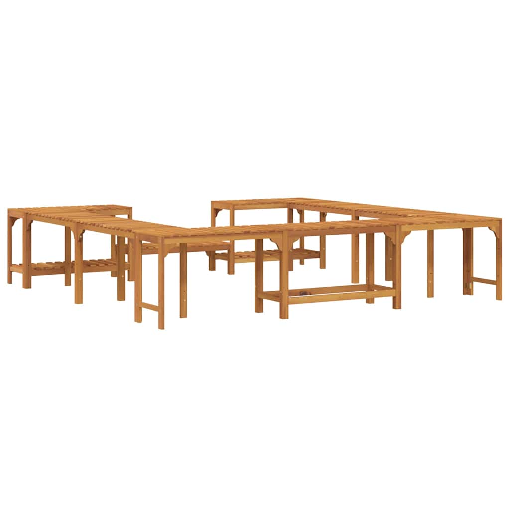 vidaXL Otoczenie wanny z hydromasażem Brązowy 255 x 255 x 55,5 cm