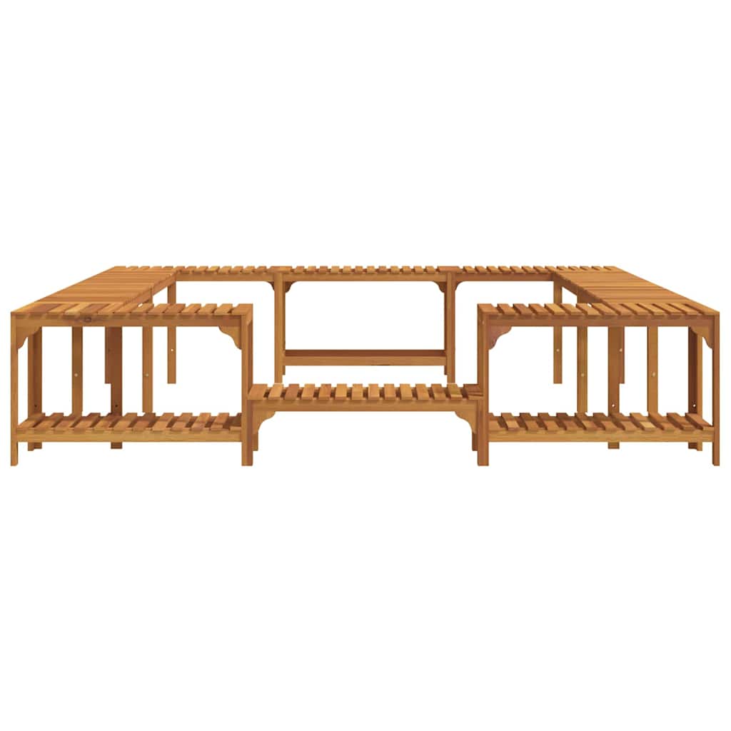 vidaXL Otoczenie wanny z hydromasażem Brązowy 255 x 255 x 55,5 cm