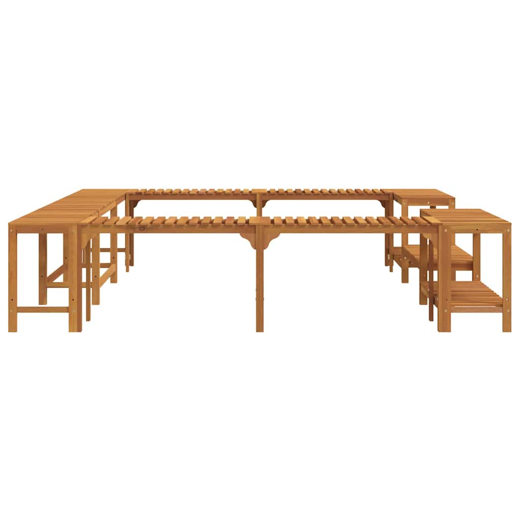 vidaXL Otoczenie wanny z hydromasażem Brązowy 255 x 255 x 55,5 cm