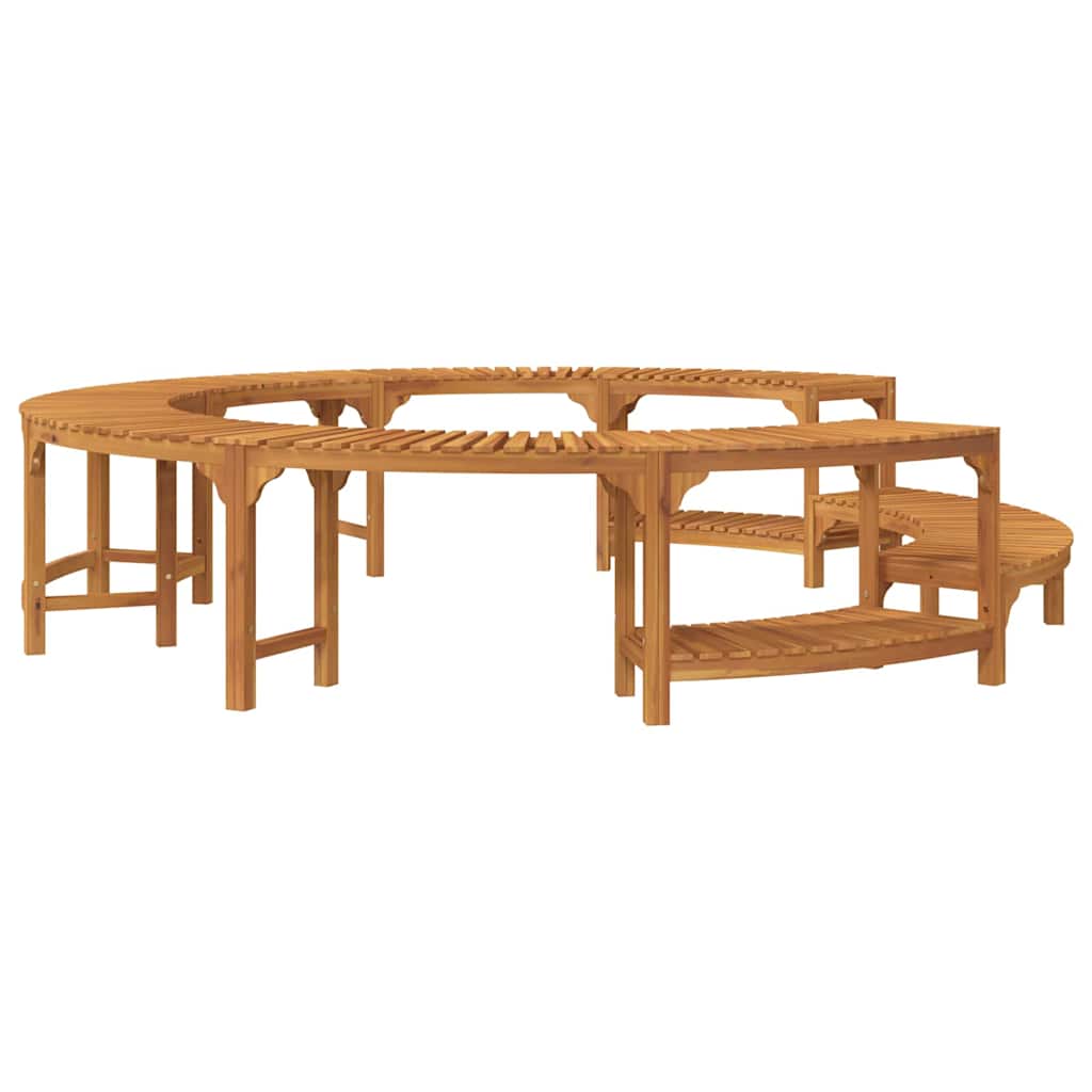 vidaXL Otoczenie wanny z hydromasażem Brązowy Ø255 x 55,5 cm