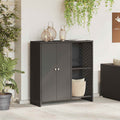 vidaXL Szafka do przechowywania Czarny 100 x 36 x 102 cm rattan