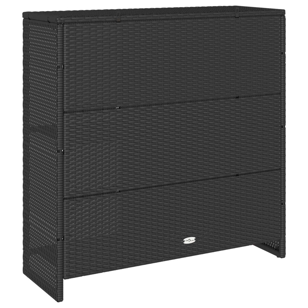 vidaXL Szafka do przechowywania Czarny 100 x 36 x 102 cm rattan