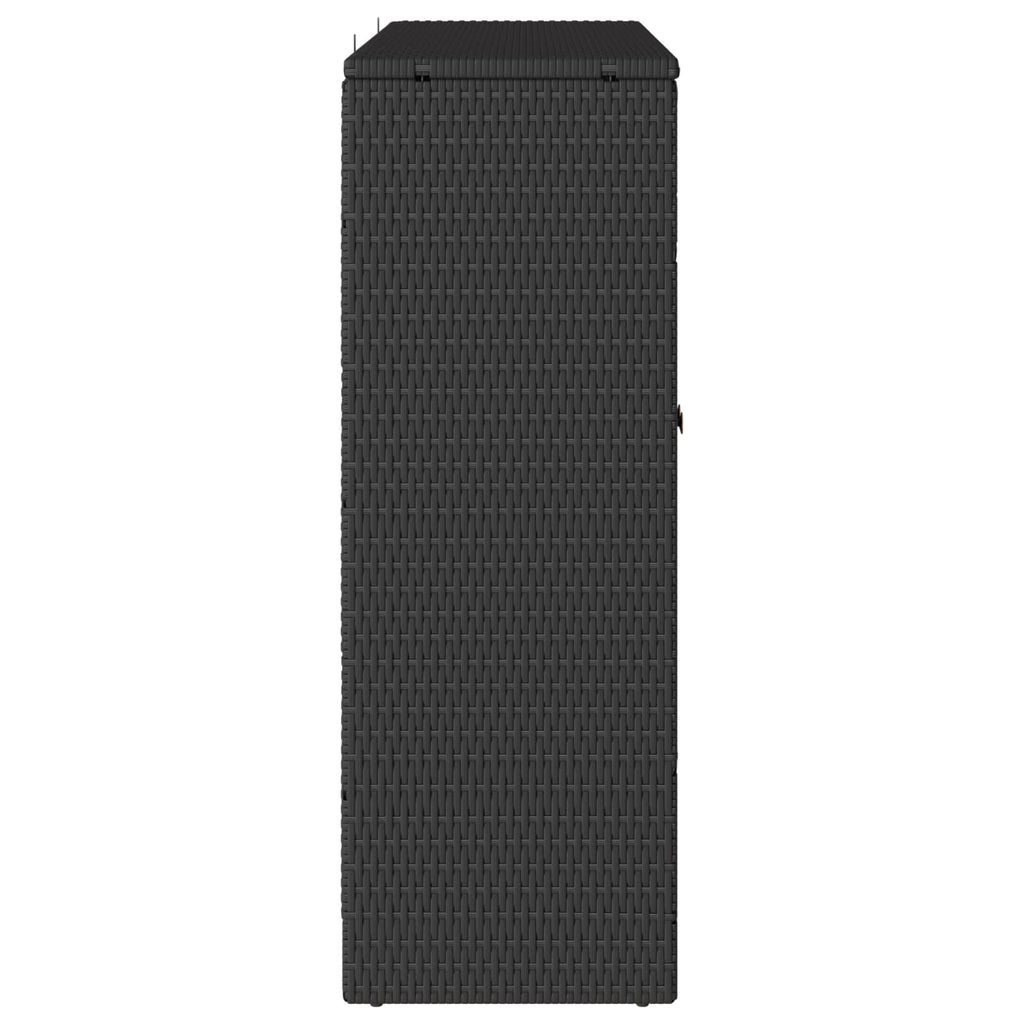 vidaXL Szafka do przechowywania Czarny 100 x 36 x 102 cm rattan