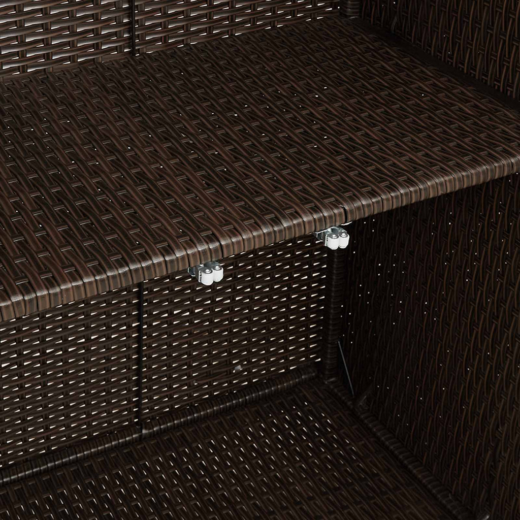 vidaXL Szafka do przechowywania Brązowy 100 x 36 x 102 cm rattan
