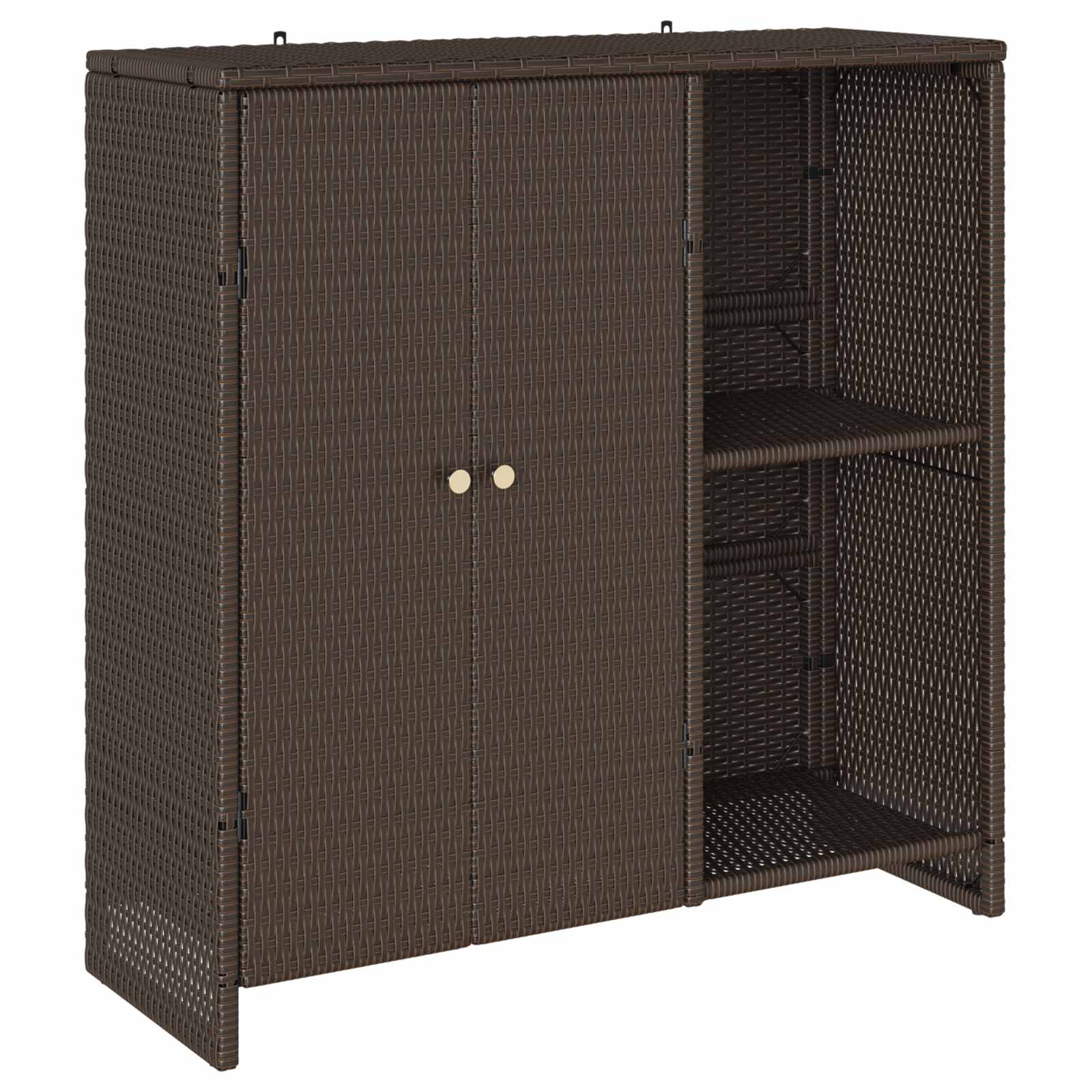 vidaXL Szafka do przechowywania Brązowy 100 x 36 x 102 cm rattan