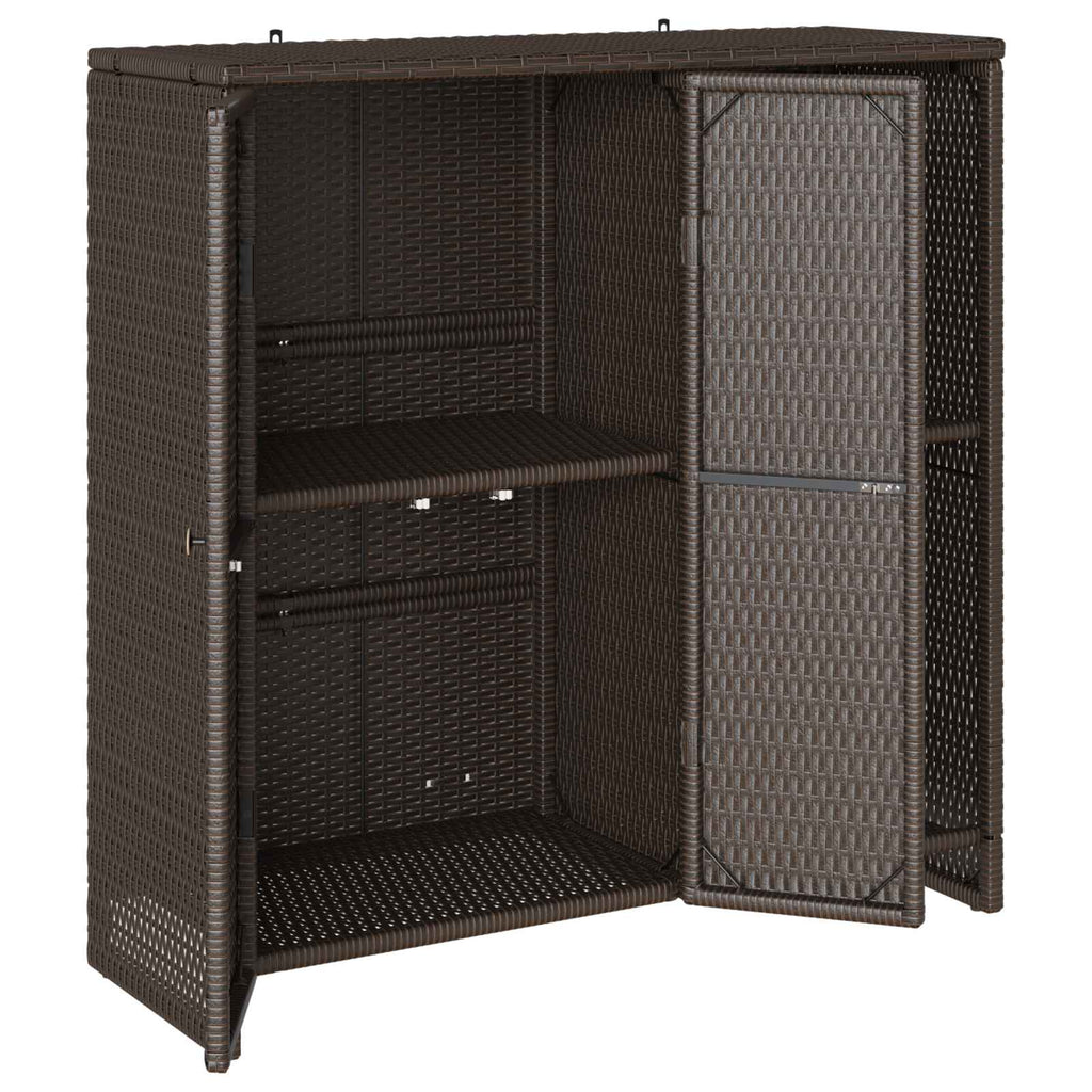 vidaXL Szafka do przechowywania Brązowy 100 x 36 x 102 cm rattan