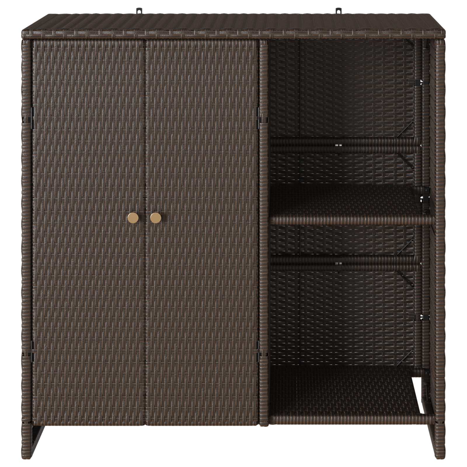 vidaXL Szafka do przechowywania Brązowy 100 x 36 x 102 cm rattan